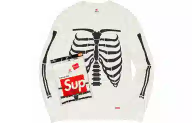 Supreme x Hanes x Bones Thermal Crew
