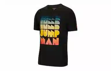 Jordan Air Retro Print T-Shirt Black