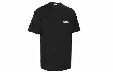 Vetements Logo Print T-Shirt Black