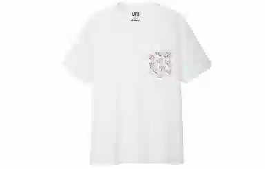 UNIQLO x KAWS Pocket Print Crew Neck T-Shirt White