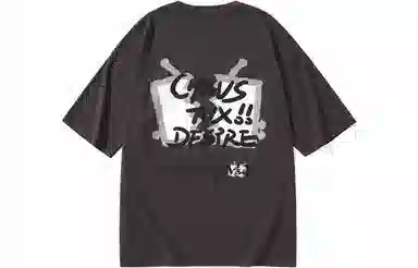 TVX Letter Print Oversized Cotton T-Shirt