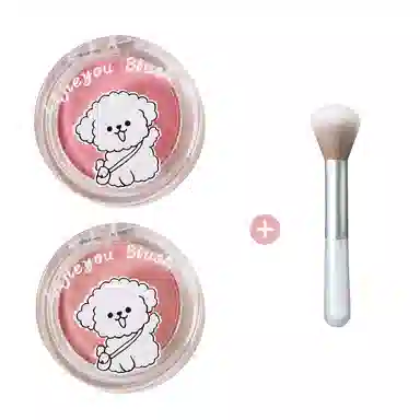 丽洁悠 线条小狗腮红怦怦腮红 提亮肤色