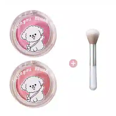 丽洁悠 线条小狗腮红怦怦腮红 提亮肤色