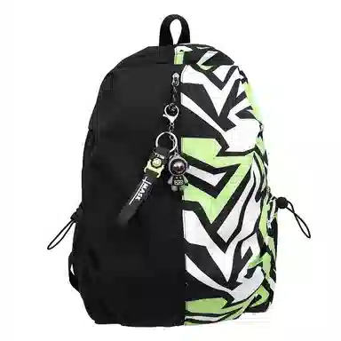 垣途者 涂鸦拼接学生书包初高中大学生街头潮流大容量 尼龙 双肩包 常规 男女同款情侣款 多色