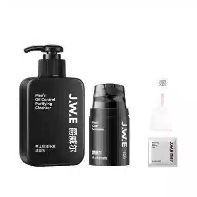 爵威尔 洗面奶防晒霜护肤套装 控油清洁清爽美白防晒 防水防汗防紫外线不油腻+深层清洁控油除螨洗面奶