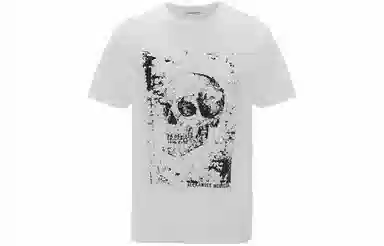 Alexander McQueen SS22 Skull Logo T-Shirt White