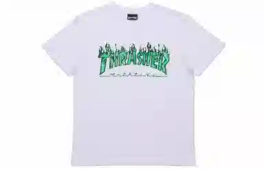 Thrasher Tee White Green