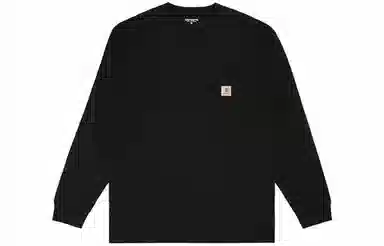 Carhartt WIP Long Sleeve Pocket Tee Black
