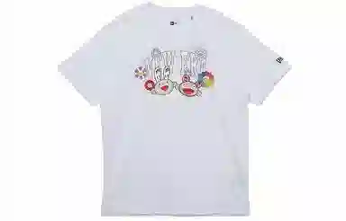 New Era x Takashi Murakami Cartoon Logo T-Shirt White