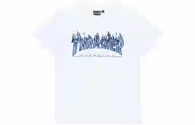 Thrasher Ghost Flame Tee White