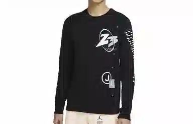 Jordan 23 Air Logo Long Sleeve Black