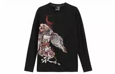 Onitsuka Tiger Thief Blue Night Hawk Embroidered Tee