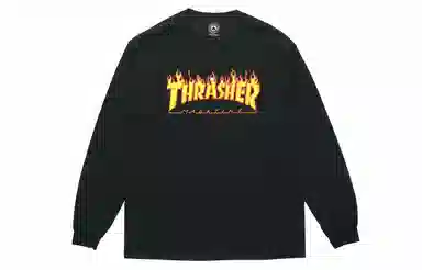 Thrasher Skate Mag Ls Tee Black
