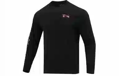 Jordan Logo Crewneck Long Sleeve Tee Black