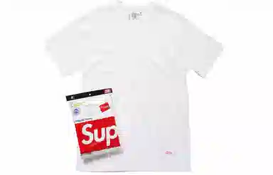 Supreme x Hanes Tagless Tees White