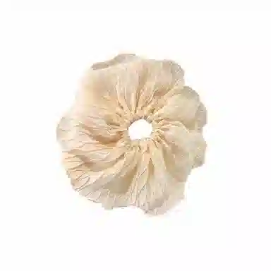 水中玉 超大网纱褶皱大肠发圈扎头皮筋高级感洋气时尚头花发绳头饰 布艺 头绳 女款