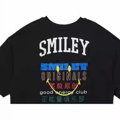 New Era x Smiley Black Tee