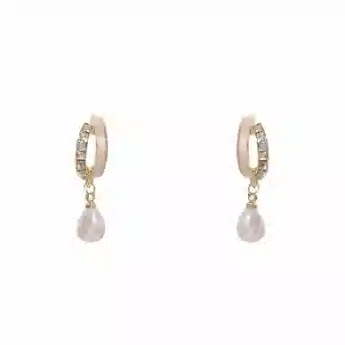 彤彤兔 轻奢贝壳珍珠 合金 耳环 女款