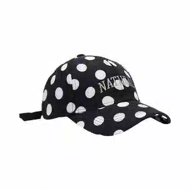 尚先生 尚先生韩系青年春秋圆点字母时尚夏季遮阳帽青年百搭小众 棉 鸭舌帽 男女同款情侣款