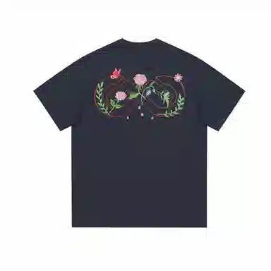 BOS BEAR Floral Embroidered T-Shirt