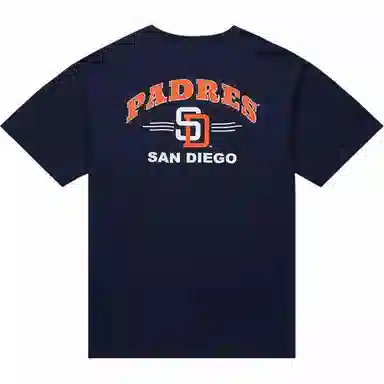 Mitchell Ness x MLB SAN DIEGO PADRES intage Logo Double Hit Pocket T