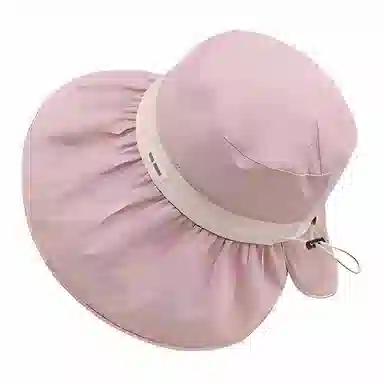 杨同学 大帽檐出游  防紫外线  户外 海边度假 聚酯纤维 防晒帽 女款