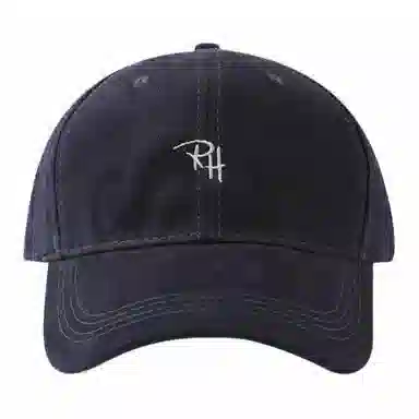【RH刺绣潮流字母 显脸小】 攸委 街头潮牌简约百搭韩版遮阳软顶大头围大帽宽檐 棉 鸭舌帽 男女同款情侣款