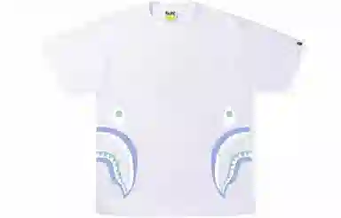 BAPE SS22 Text Code Camo Side Shark Tee T