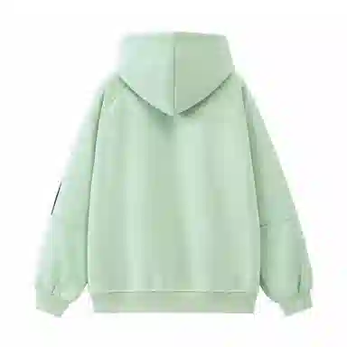 普鲁士多特蒙德 美式纯色字母印花宽松休闲日常通勤经典简约百搭连帽卫衣 男女同款