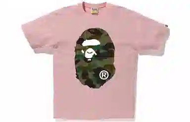 A BATHING APE 1st Camo Ape Head Sakura Pink
