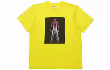 Supreme Tupac Hologram Tee Yellow