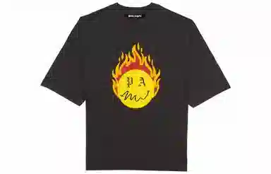 Palm Angels x Smiley SS21 T-Shirt Washed Black