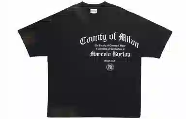 Marcelo Burlon SS21 County Logo T-Shirt Black