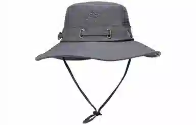 优幽兰 休闲简约纯色高级感遮阳帽时尚百搭户外防紫外线大檐显脸小太阳帽遮阳渔夫帽遮脸帽子 锦纶 防晒帽 男款