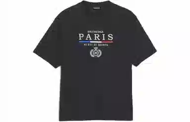 Balenciaga Paris Flag Regular T-shirt paris LogoT