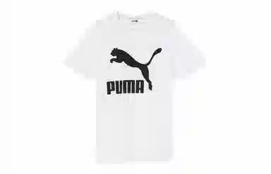 Puma Crew Neck Breathable Tee White Print