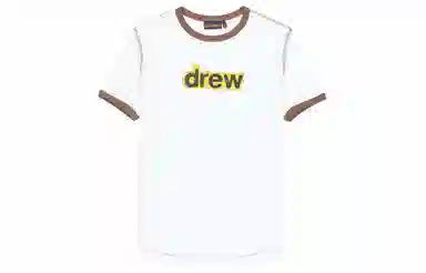 Drew House Secret Ss Ringer Tee White/Brown