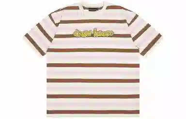 Drew House Cartoon Font Ss Tee Neapolitan Stripe T