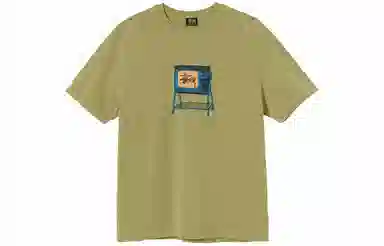 Stussy Rolling TV Print Short Sleeve T-Shirt T