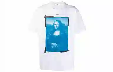 OFF-WHITE SS21 Mona Lisa Print T-Shirt