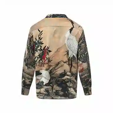 Hubu Penglai Spring Crane Shirt
