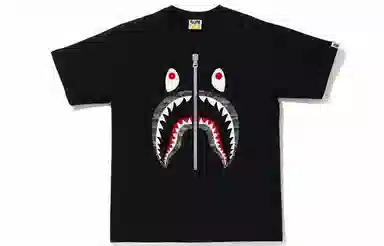 A BATHING APE Desert Camo Shark Tee