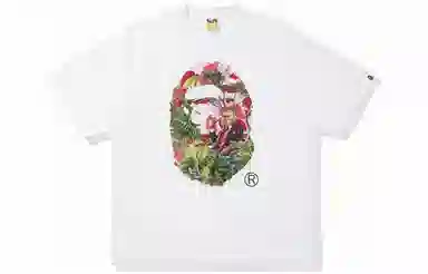 A BATHING APE x MONKEY 47 Head Tee GreenT