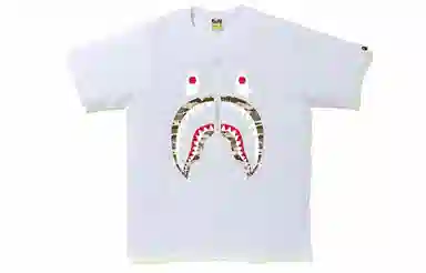 A BATHING APE Desert Camo Shark Tee
