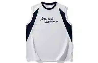 王者荣耀 澜鲨之猎刃款  美式复古圆领舒适基础款创意简约字母设计百搭校园学院风户外简约休闲宽松直筒透气无袖背心 男女同款