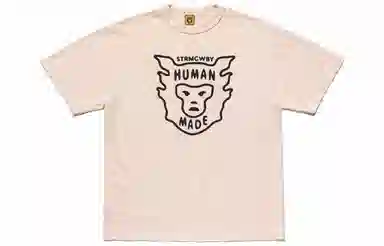 HUMAN MADE Logo Print T-Shirt Pink