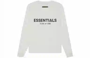 Fear of God Essentials Long Sleeve Tee Light Heather Oatmeal