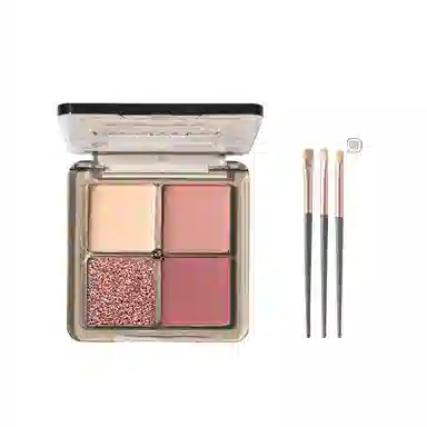 丽洁悠 四色眼影盘清冷舞台妆 亮泽修饰轮廓提亮肤色