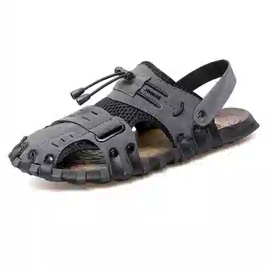 金迈王 超纤皮 舒适简约户外通勤时尚潮流 沙滩凉鞋 男款