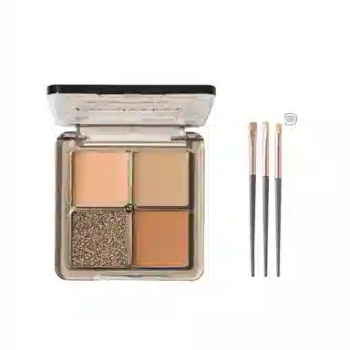 丽洁悠 四色眼影盘清冷舞台妆 亮泽修饰轮廓提亮肤色